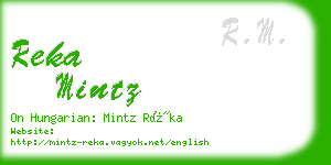 reka mintz business card